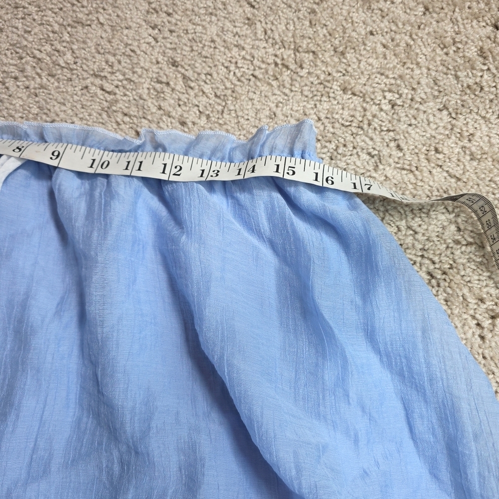 12TH TRIBE Light Blue Dahlia Maxi Skirt and Matching Tie Top Size Large - Picture 7 of 13